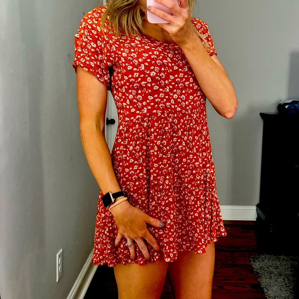 Pink lily dress